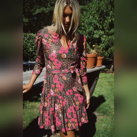 ‼️SOLD‼️Smith & Quinn Florence Dress Cheetah ChaCha NWT - Picture 4 of 7